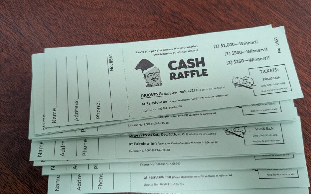 Support The Randy Schopen Foundation’s Cash Raffle and Give Someone a Chance